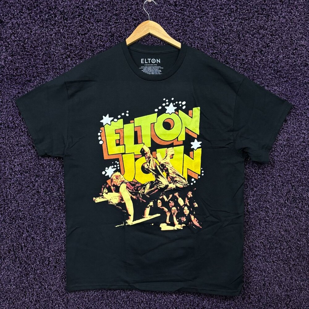 Elton John The Rocket Man Piano Live Performance T-Shirt XL